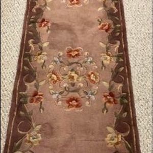 Brown Rugs runner 24” x 7’ - sage rug 5x7